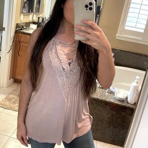 American Eagle Soft & Sexy Lacey Tank
